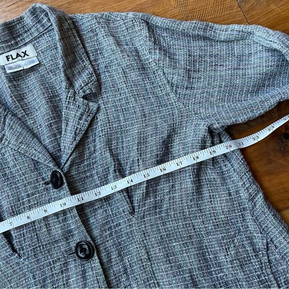 Vintage Flax Linen Topper Jacket - Picture 9 of 12